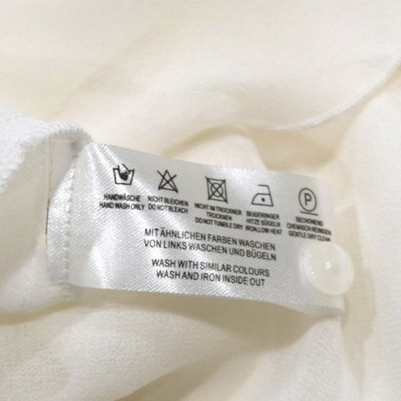 THE MERCER - 100% Silk short sleeve ivory  tunic women's size EU 40, US M - Picture 5 of 6